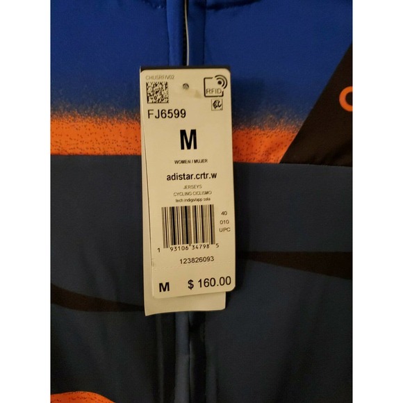 adidas Women's Adistar Cycling Jersey Tech Blue M - Picture 8 of 12